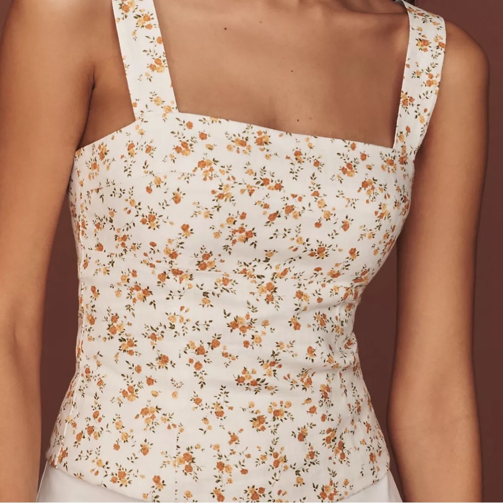 Reformation darci linen top